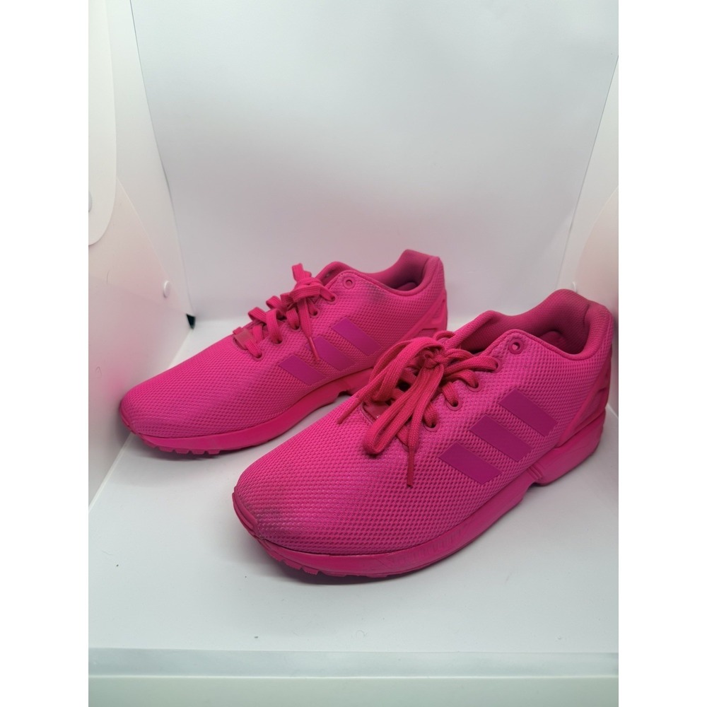 Adidas ZX Flux Running Shoes Sneakers Shock Pink S75490 Mens Size 10
